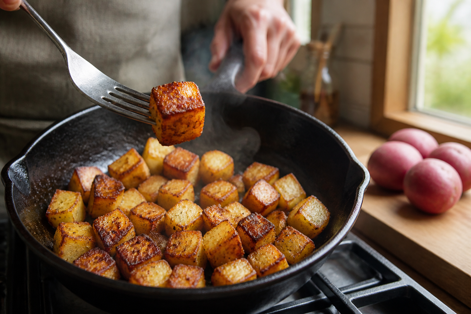 Pomme de terre sautées : la technique pour les réussir à la poêle