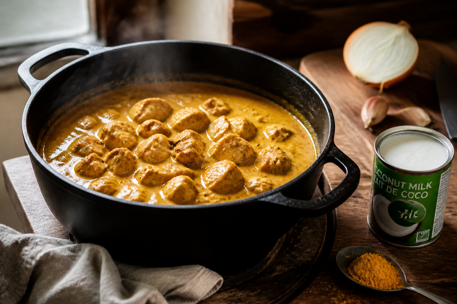 Poulet coco : la recette douce et parfumée prête sans prise de tête