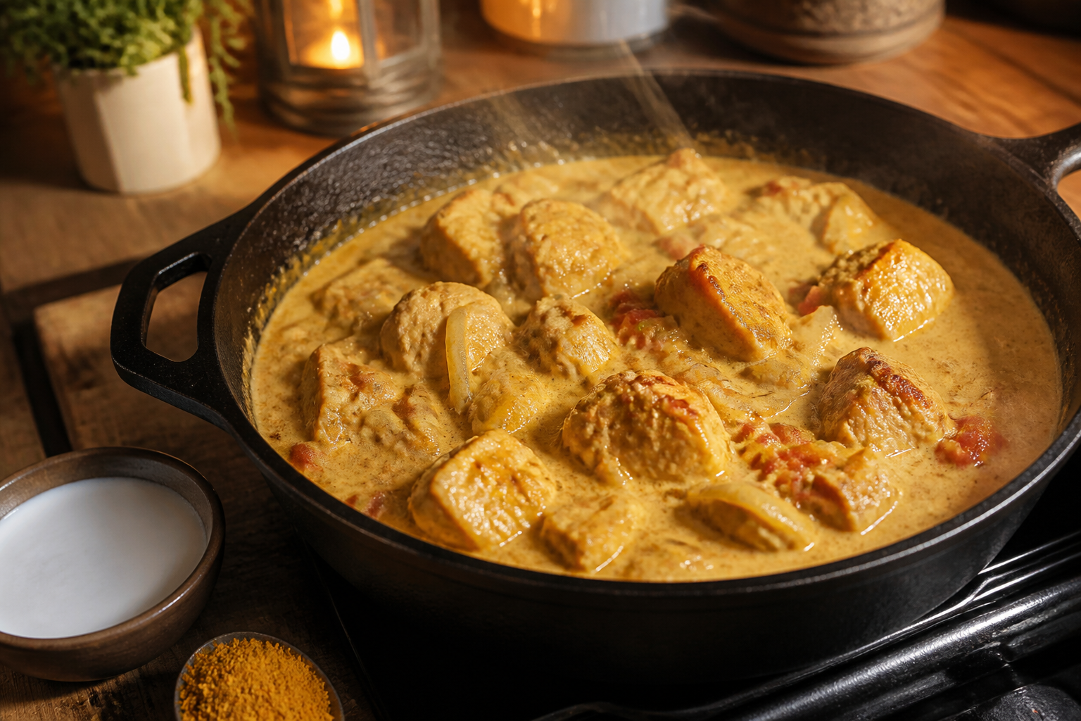Poulet coco : la recette douce et parfumée prête sans prise de tête