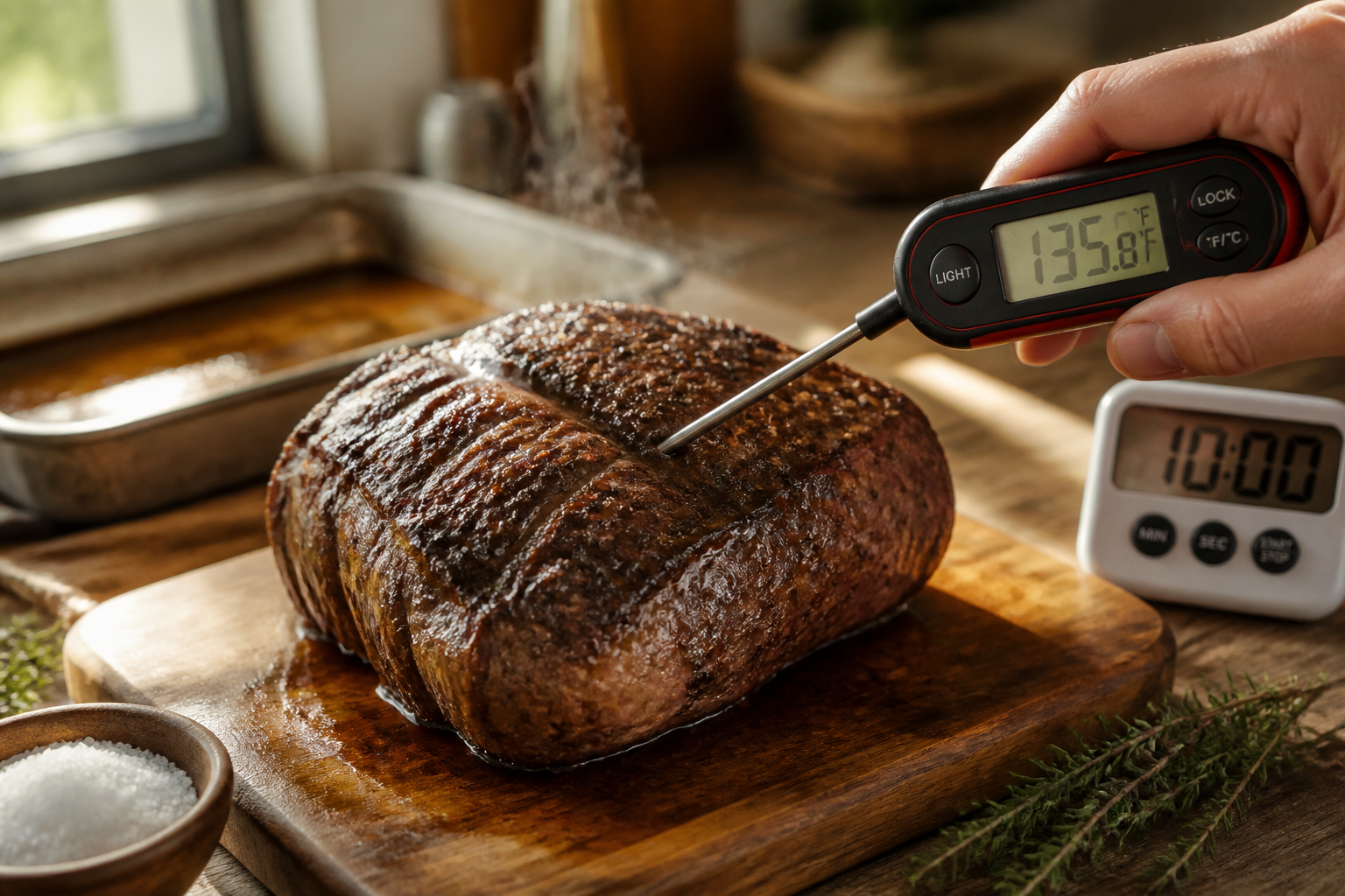 Rôti de bœuf : le temps de cuisson selon le poids et la cuisson voulue