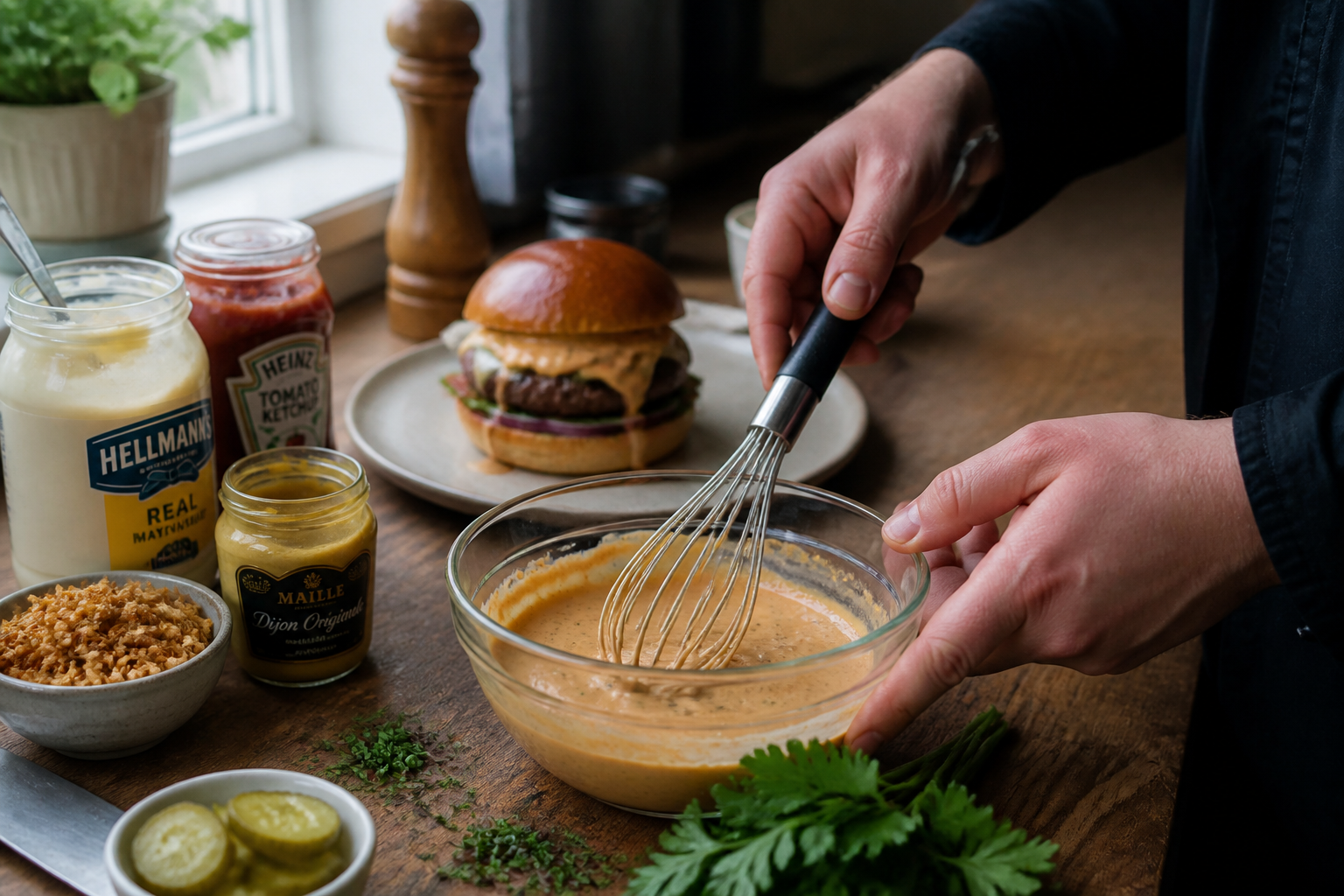 Sauce burger maison : la recette rapide meilleure que l’industrielle