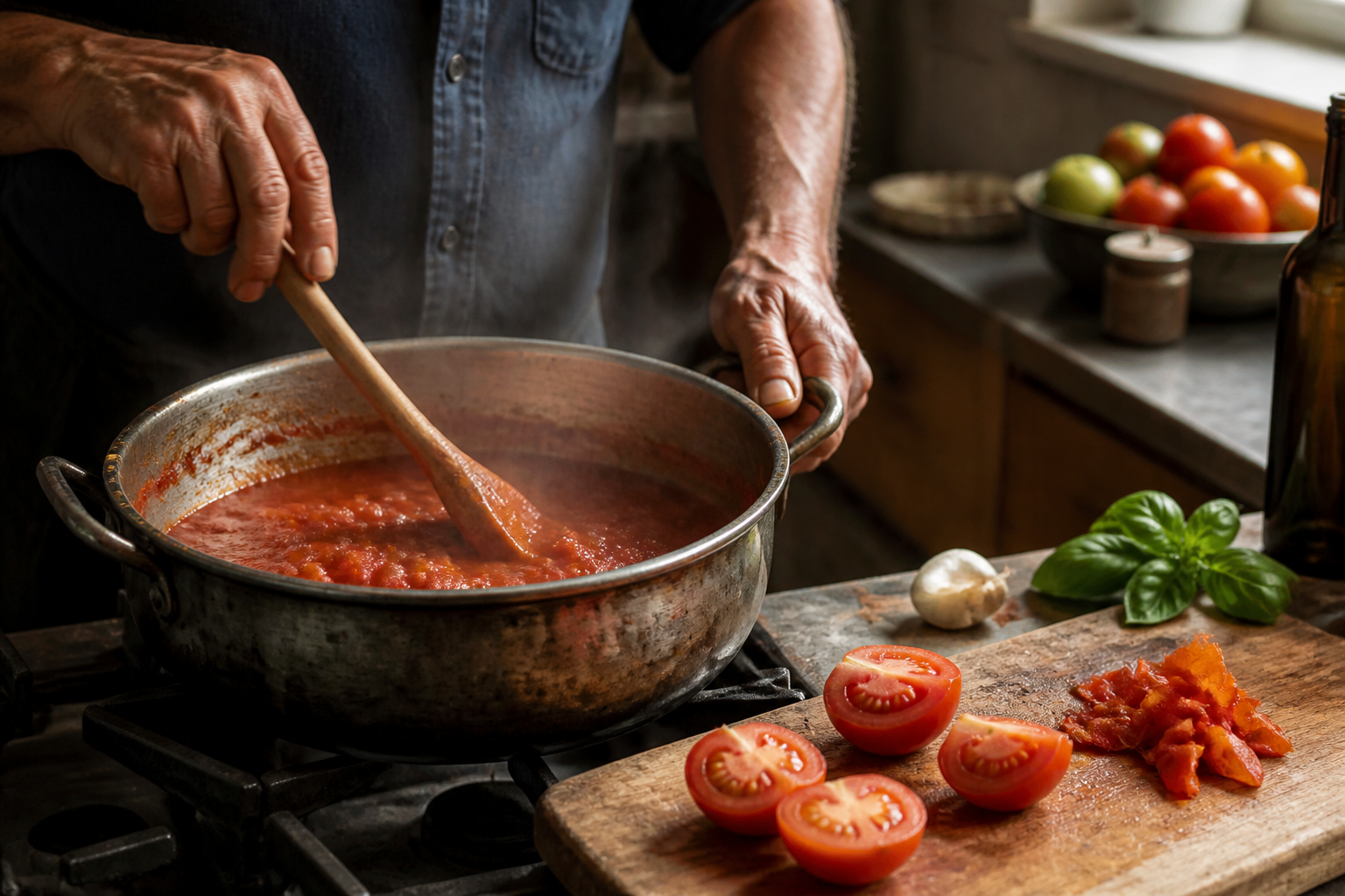 Sauce tomate maison : la cuisson qui concentre vraiment les saveurs