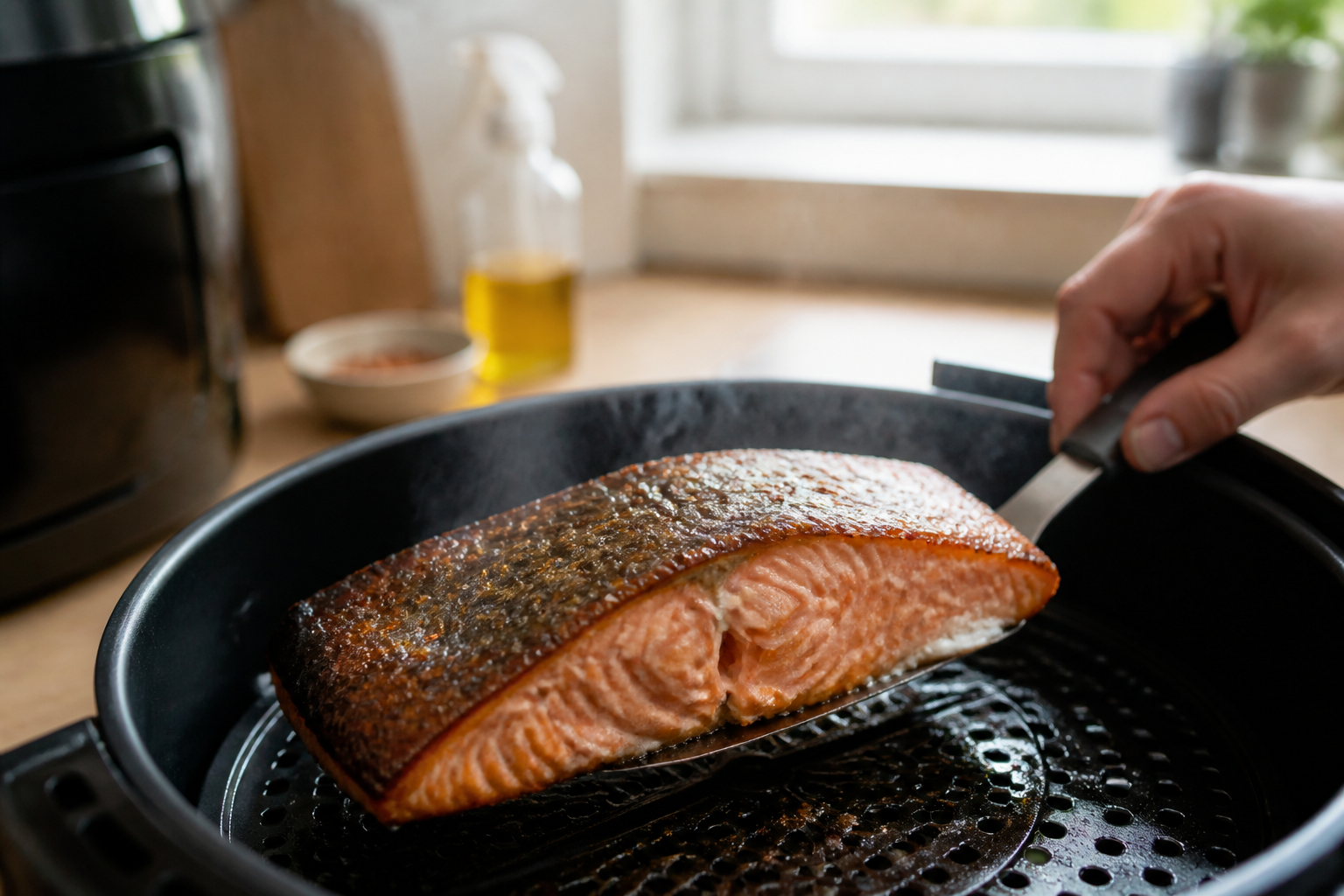 Saumon air fryer : la recette rapide pour un poisson moelleux