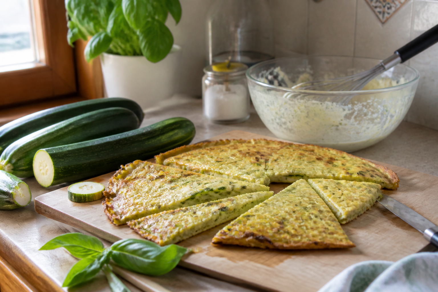Scarpaccia de courgettes : la galette italienne fine et croustillante